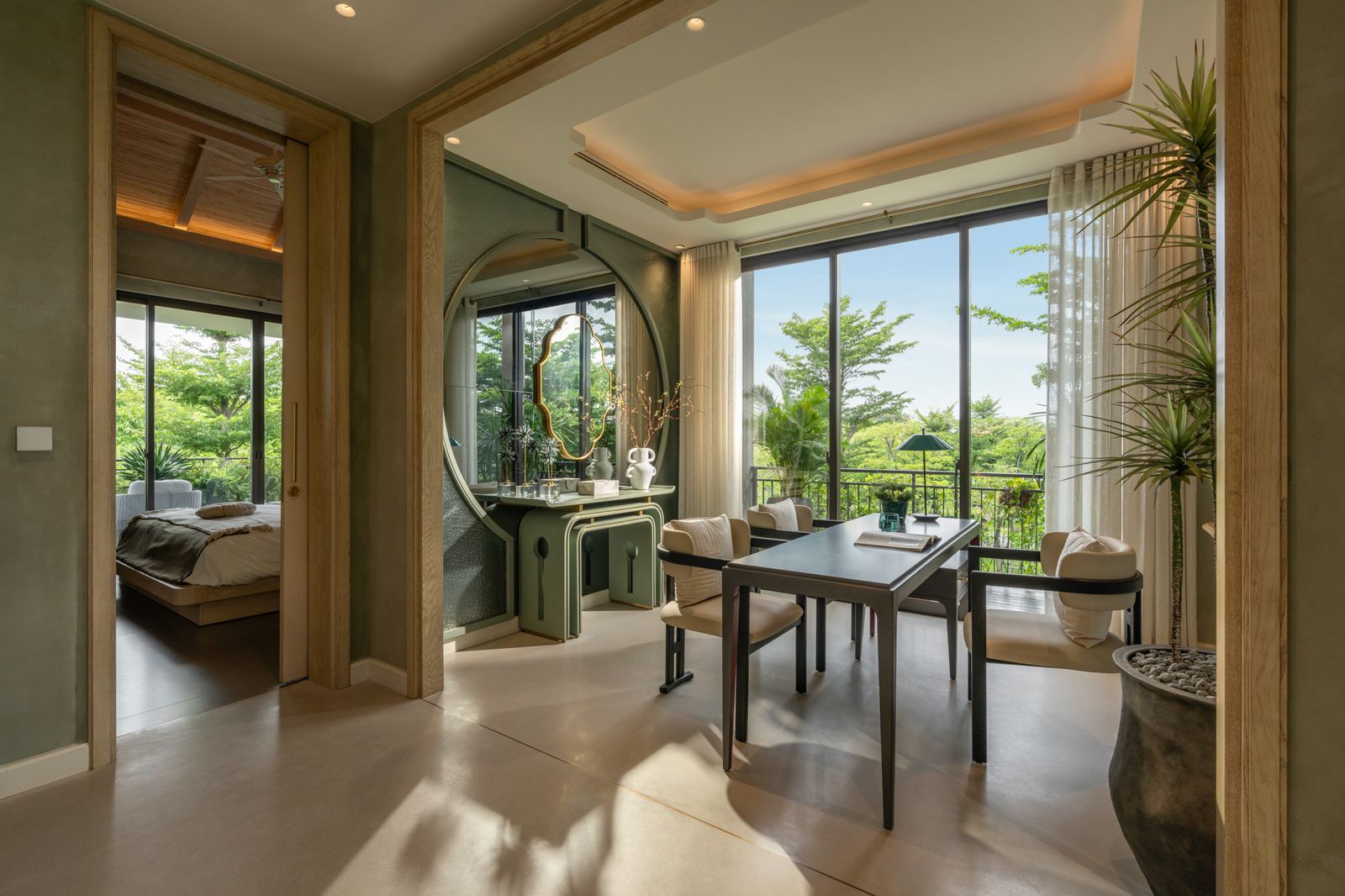 Phòng ngủ biệt thự Retreat Forest