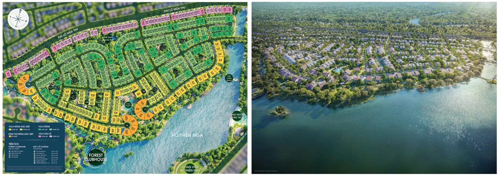 Mặt bằng tổng thể phân khu Retreat Forest Eco Retreat